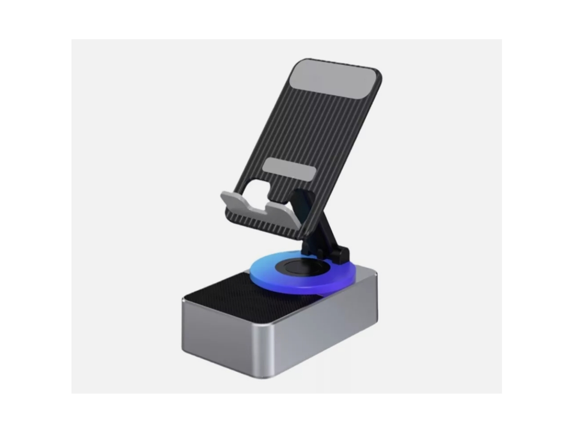 Soporte para teléfono 3 en 1, batería externa con audio y altavoz Bluetooth para llamadas