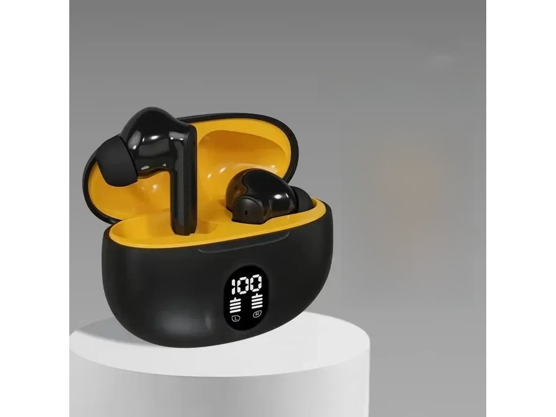 Auriculares Inalámbricos Bluetooth (negros), 5,3 Mm, Resistentes Al Agua, Con Micrófono Y Cancelación De Ruido.