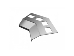 Renoplast, Perfil De Borde De Aluminio K100, Suelos De Baldosas Con Mortero Adhesivo, Esquina Interior De 135°, Negro