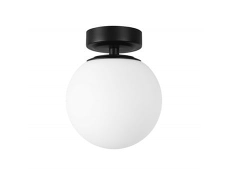 Lámpara De Techo FORLIGHT Para Baño Con Ip44 Para Bombilla E14 En Forma De Esferaplafón De Techo FORLIGHT Negro