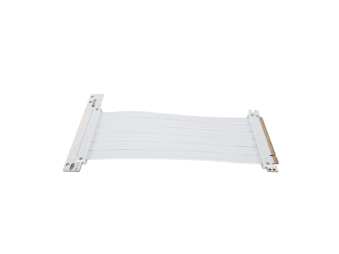 Cabo Riser Pcie 3.0 X16 Flexível Extensor De Placa De Vídeo De Alta Velocidade Branco 40cm