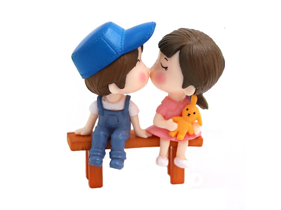 Figuras de pareja en miniatura y adornos de enanos para decoración
