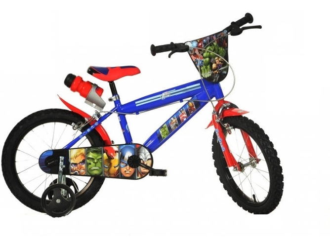Dino Bikes Avengers infantil unisex ciudad metal azul rojo bicicletta plegado 356 cm 14