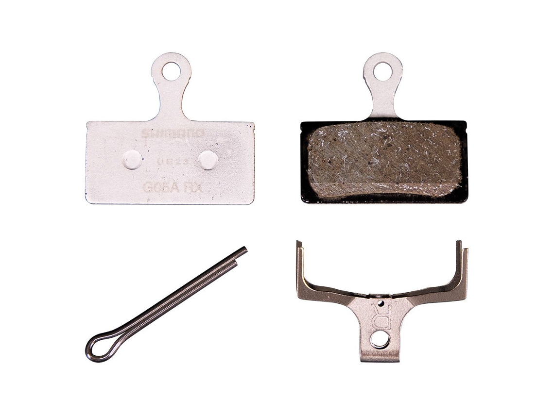 Pastilhas de Freio de Resina com Mola G05A 25 Unidades Prateadoshimano