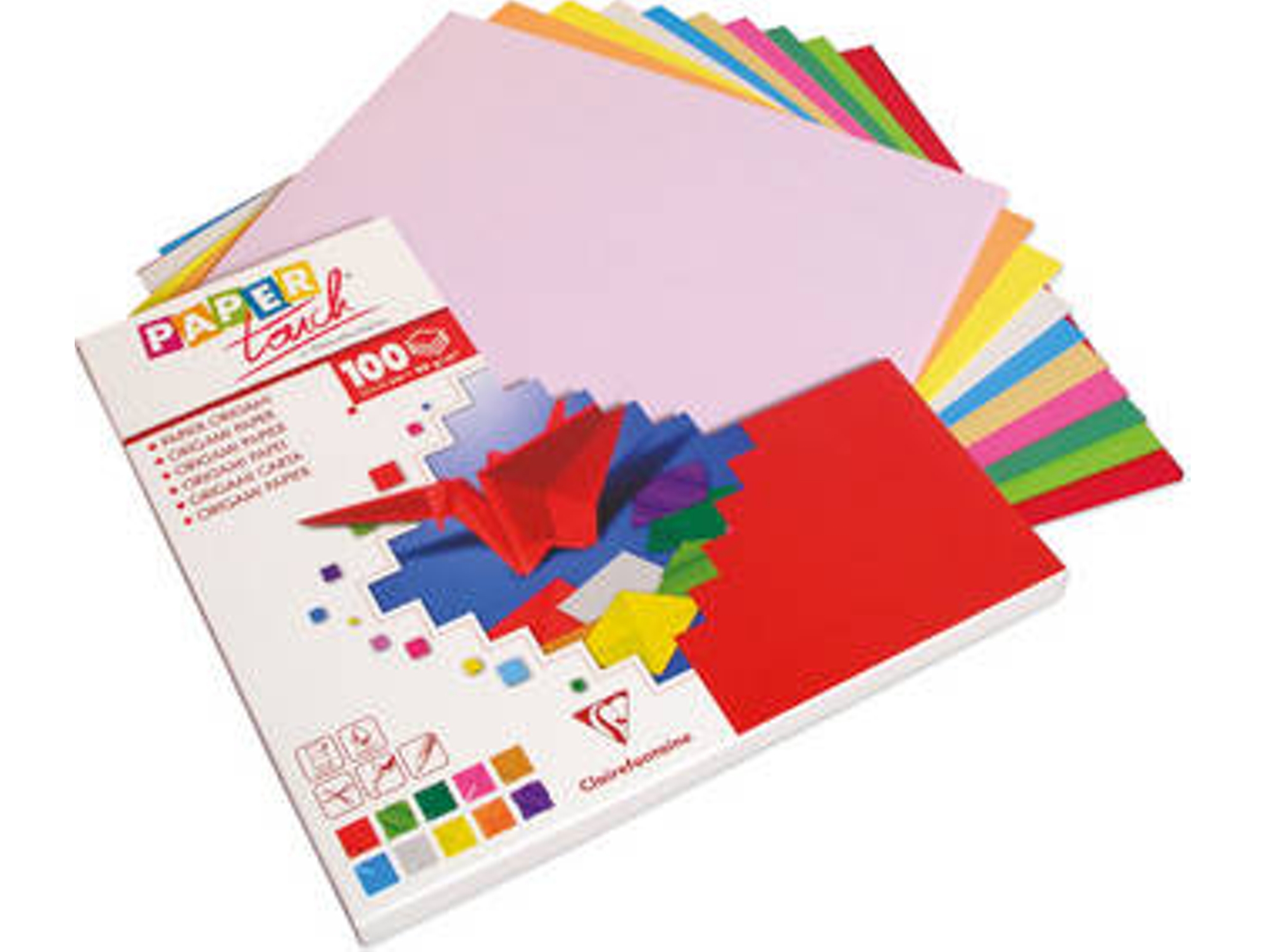 100 Hojas de Papel Orogami CLAIREFONTAINE Multicolor