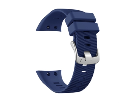 Correa de Silicona hebilla de plata para Garmin Forerunner 45S - azul marino