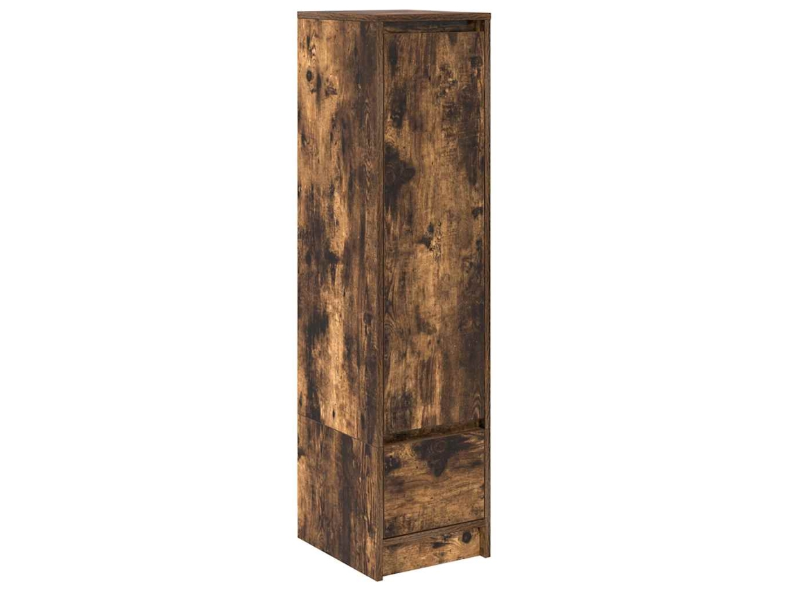 Maison Exclusive - Aparador Alto Roble Ahumado 29,5x34x119,5 Cm Madera Ingeniería