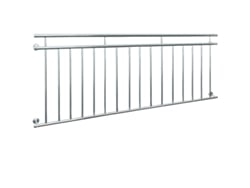 Barandilla de Balcón ECD o Ventana 225 x 90cm con Pasamanos Estilo Francés