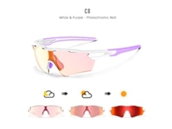 Gafas de ciclismo Yuysan, gafas deportivas para exteriores, fotocromáticas para el día y la noche, ideales para ciclismo, correr, senderismo y montañismo (c8)