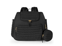 Mochila de gran capacidad, ligera, para cochecito, multifuncional, para mamá y bebé. Yunzii, color negro.