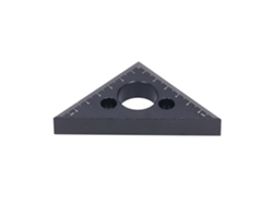Régua Triangular S/MARCA de alumínio, ângulo reto, ferramenta de medição, 0-6cm, para marcenaria DIY