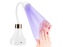 Lámpara LED para uñas, mini secador de uñas portátil rosa de 18 W UV GOKOCO