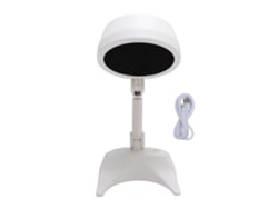 Campainha De Cozinha Portátil Branca Plegável Ajustável Em Ângulo E Altura Usb-c Recarregável 3 Velocidades Para Fumaça Pm2.5