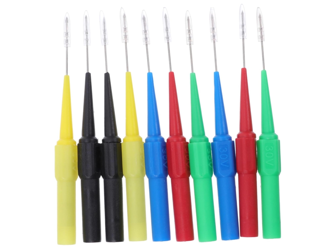 Conjunto De 10 Sondas Ultrafinas Para Testes Veiculares E Manutenção Prática.