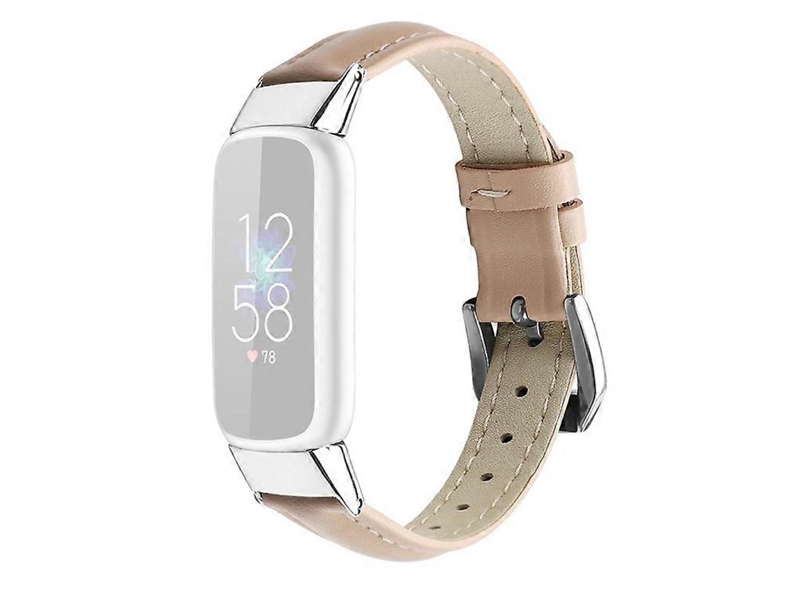 Correa de repuesto de cuero genuino para reloj inteligente, talla S, compatible con Fitbit Luxe/Fitbit Luxe Edición Especial Ly Ebike