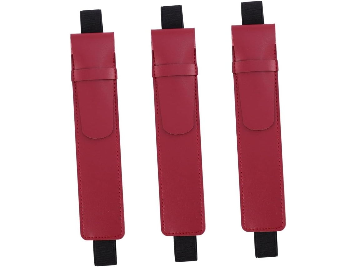 Estuche De Almacenamiento De Lápiz Óptico De 3 Piezas En Piel Sintética, Compacto Y Ligero.