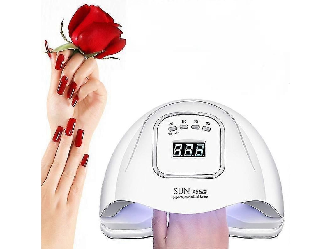 Secador de uñas UV con lámpara LED para manicura, 120 W, para secado de esmalte de uñas en gel UV, con pantalla LCD con sensor de movimiento, Ns2 GOKOCO