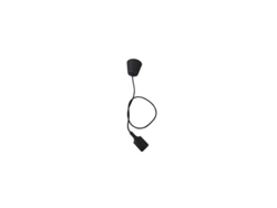 Colgante con portalamparas E27 negro de 1 metro GSC 0702180