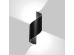 Omni-luz De Pared Exterior 10w Led Impermeable, 6000k Blanco Frío, Ideal Para Jardín Patio Terraza Villa Corredor, Negro