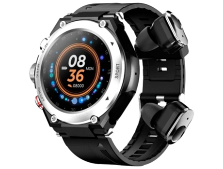 Smartwatch LEMFO T92 Plata con Auriculares Tws