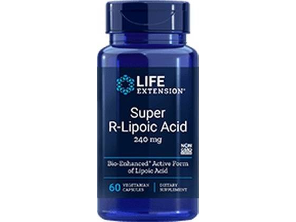Complemento Alimentar LIFE EXTENSION Ácido Super R-Lipoico (60 cápsulas vegetais)