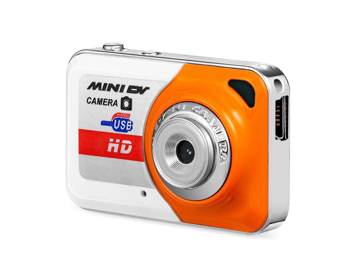 Mini cámara de moda X6, cámara digital de alta definición, mini grabadora de vídeo ligera para entusiastas del ciclismo, color naranja TAISHENGDA