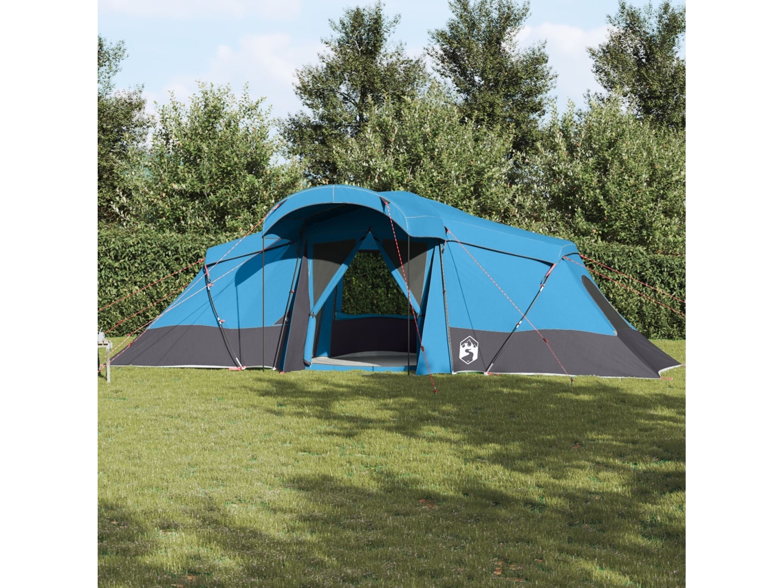 Tienda de campaña familiar con ventanas, cúpula azul, para 4 personas, impermeable, Wsd462087 Lovely Home