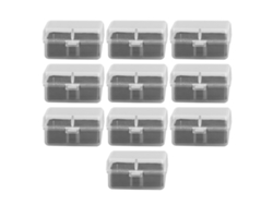 2026-10pcs Caja De Almacenamiento Portátil 4x4x2cm Para Joyería, Piezas Pequeñas, Medicamentos Y Soportes De Lámparas
