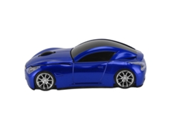 Mouse Sem Fio Forma De Carro Esportivo 1600 Dpi Sensor Óptico 2.4ghz Receptor Usb Para Pc Ios Azul