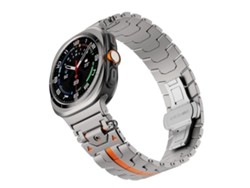 Correa para Samsung Galaxy Watch Ultra 2025 SFWINL de acero inoxidable con cierre de mariposa