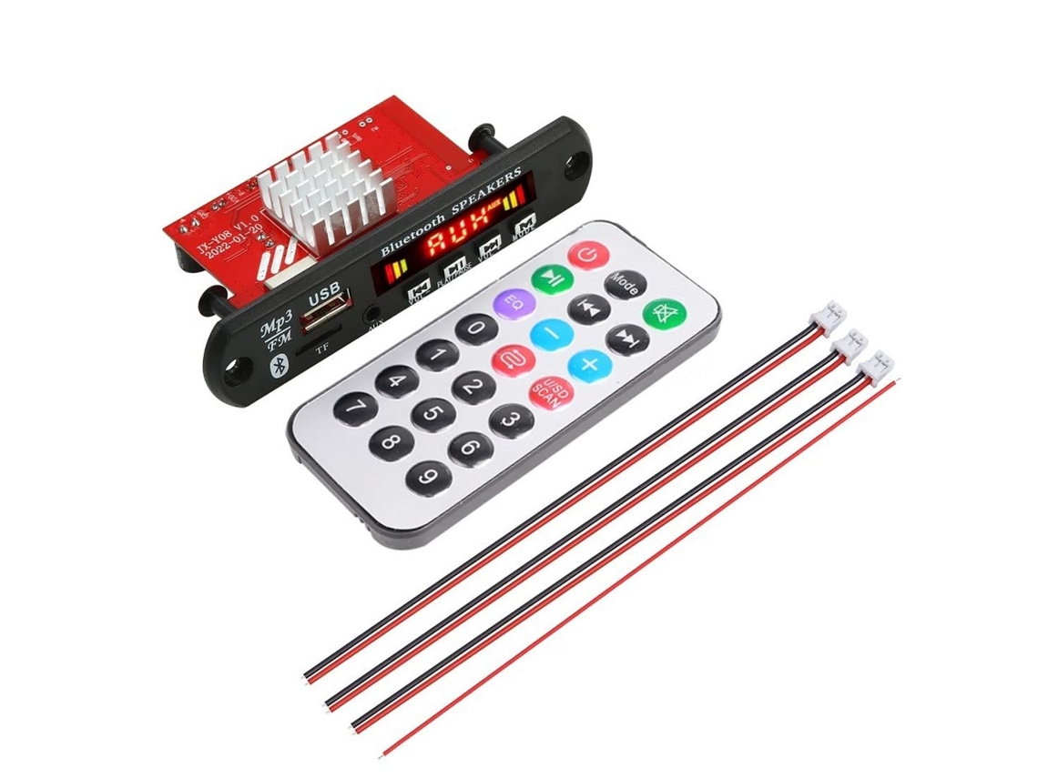 Amplificador Bluetooth 5.0 De 2 X 60 W Con Decodificación De Tarjeta Mp3 Y Manos Libres.