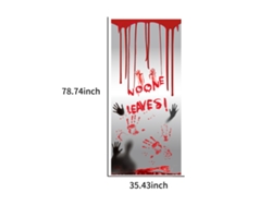 Adhesivo De Ventana Asustador No Sale Nadie Pegatina Creepy Para Halloween Decoración Regalo