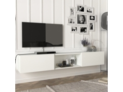 Mueble de TV [EN.CASA] Paltamo (180 x 31 x 30 cm - Aglomerado - Blanco)