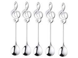Set de 4 Cucharas Decorativas en Forma de Nota Musical NEVEANCE
