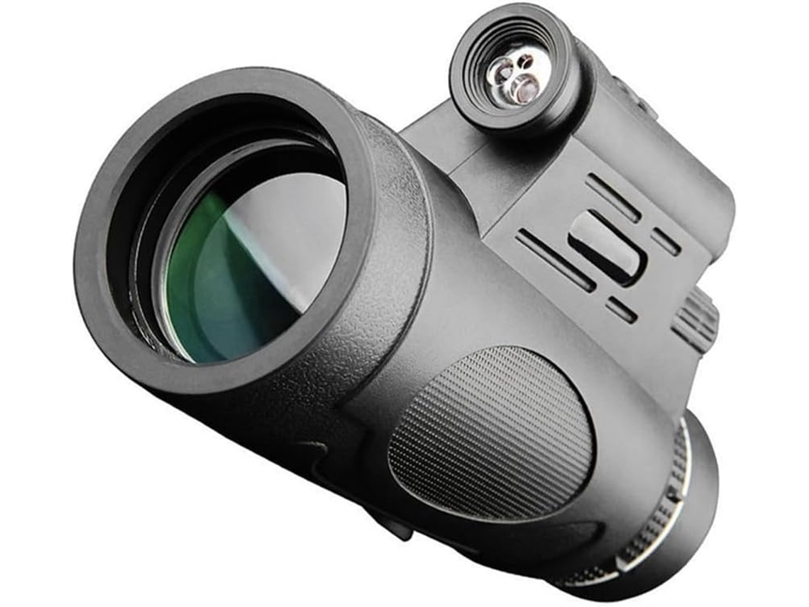 Monocular 12x50 Con Prisma Bak4 Hd, Enfocable, Telescopio Iluminado Para Observación De Aves Y Senderismo.