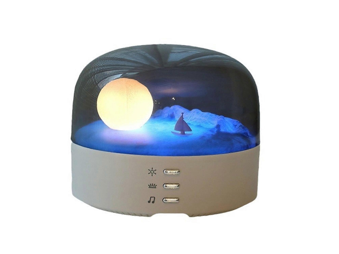 Luz nocturna con altavoz Bluetooth, innovadora fuente de luz multiusos, dos colores regulables Chennnls