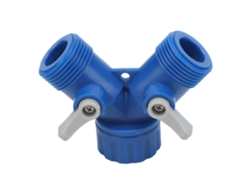 Conector Distribuidor Bidireccional En Forma De Y Para Manguera De Agua Abs G3/4 Y Manguera De Jardín G1/2.