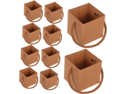 50 Bolsas De Papel Verde Hechas A Mano