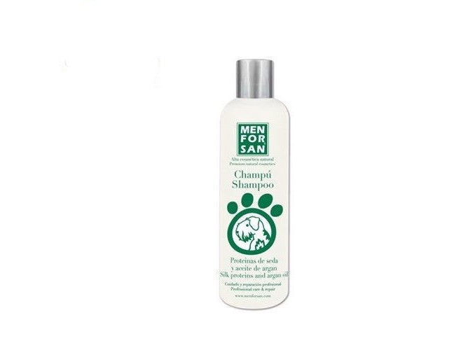 Champú MENFORSAN Natural Con Proteínas De Seda Y Argón (300 ml)