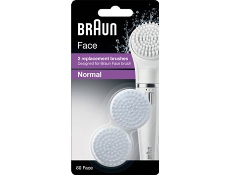 Recambio de Cepillo de Limpieza Facial BRAUN Rec Silk Epil SE80 (2 Recambios)