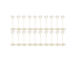 20 Piezas Portanúmeros De Mesa De Hierro Decorativos Para Boda Fiesta Cumpleaños 12cm Oro