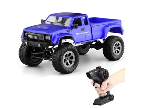 1:16 Coche Teledirigido, Camión de Alta Velocidad, Todoterreno, Juguetes Con Cámara Para Vehículos 002A Azul