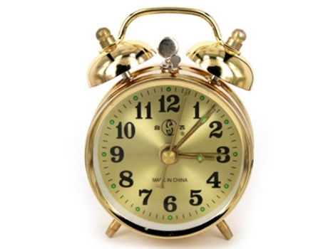 Manual de resorte fuerte despertador mecánico reloj de alarma de metal reloj despertador