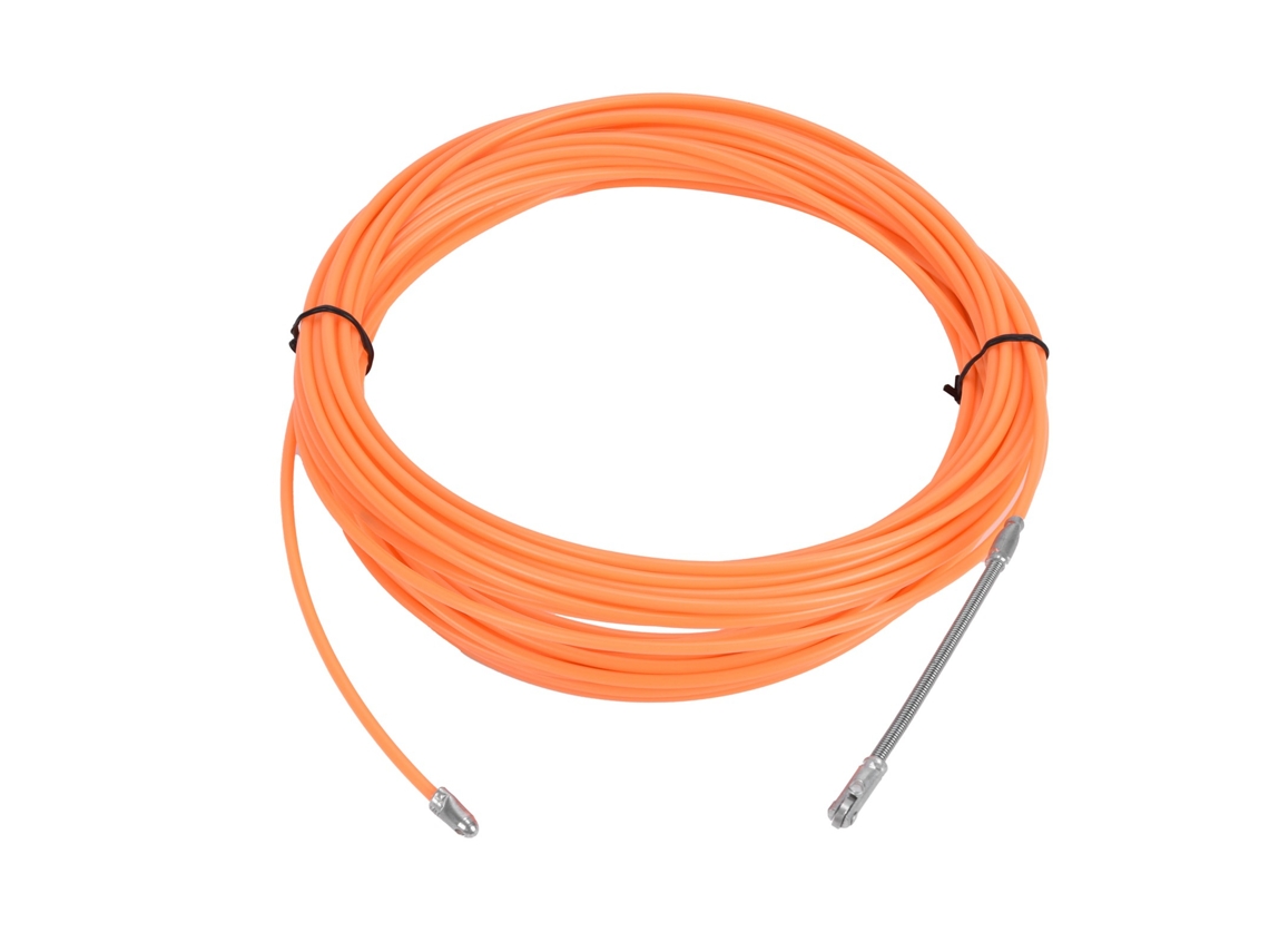 Extractor De Cables De Pared De 20 M/65,6 Pies, Herramienta Para Tirar Cables, Color Naranja.