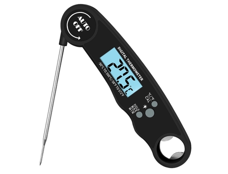 Meat Thermometer, Instant Read Cooking Thermometer(Black)