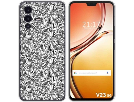Carcasa para Vivo V23 5G TUMUNDOSMARTPHONE Dibujos Letras Multicolor