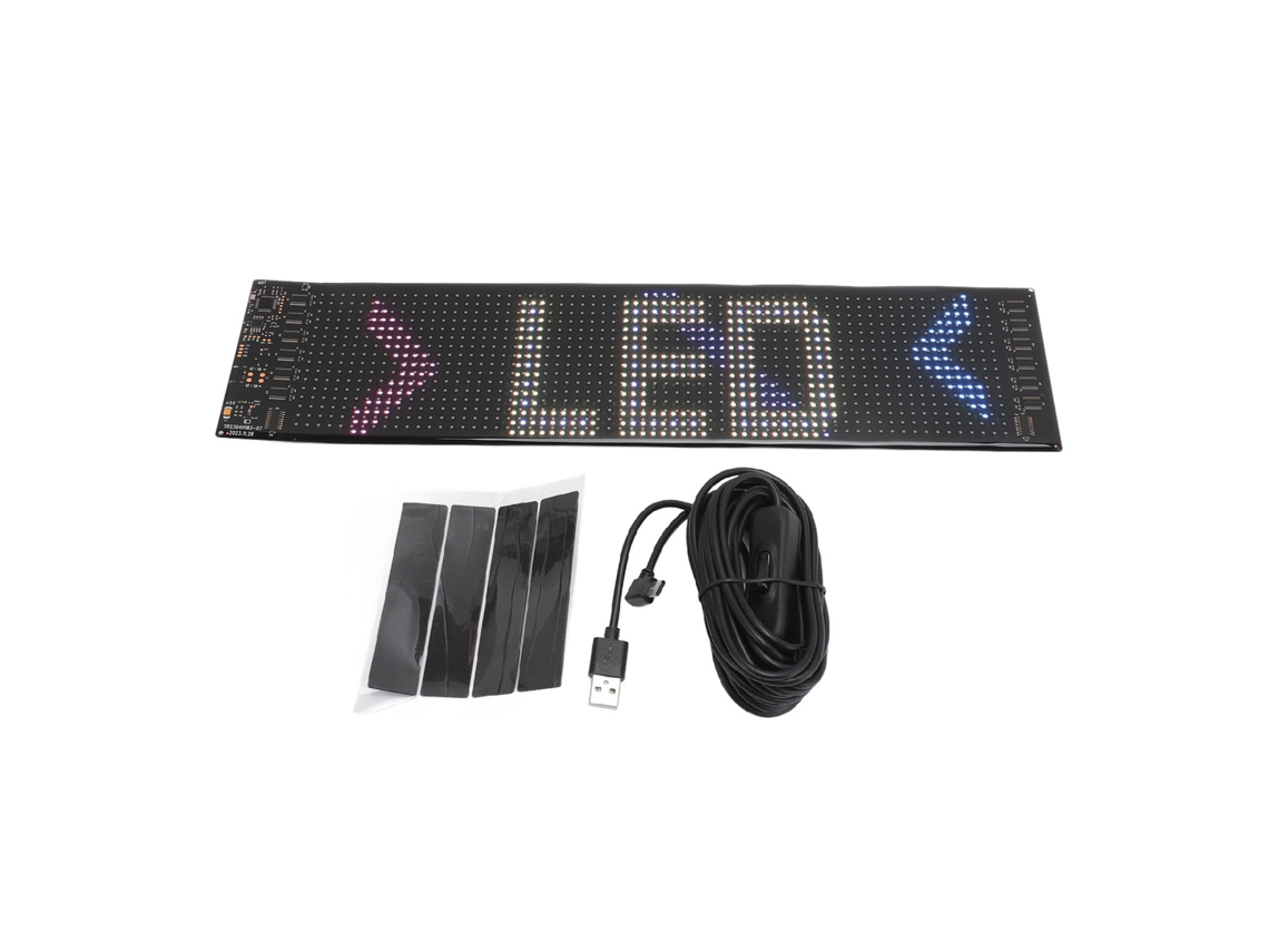 Panel Led Flexible Programable Con Control Por Aplicación, Texto Desplazable, Ideal Para Coches, Tiendas, Bares Y Fiestas.