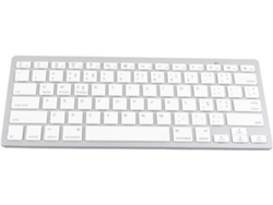 Mini teclado con cable, 78 teclas ultrafinas, teclado blanco para ordenador, Android, OS X, iOS SFUSHOS (portugués)