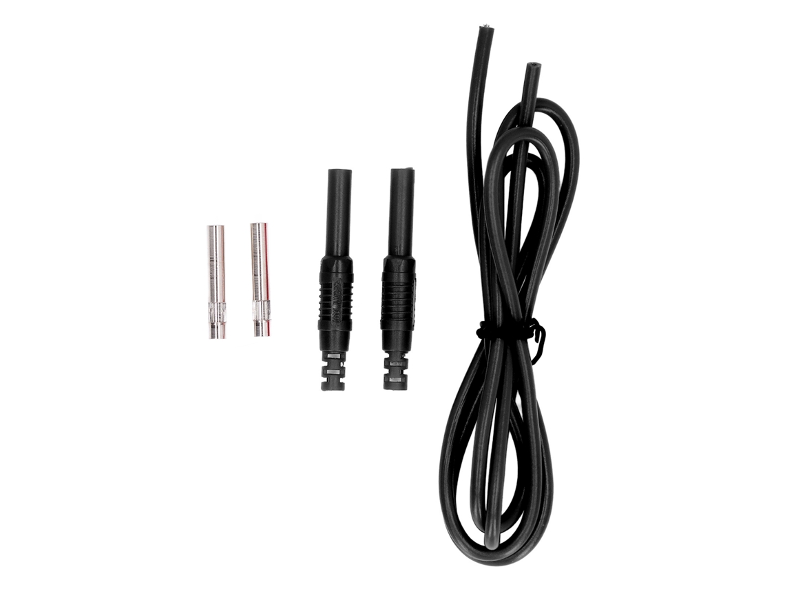 Cable De Prueba Hembra A Hembra De 1 Mm² Con Conector De Latón 32 A 1000 V J.70030 Negro