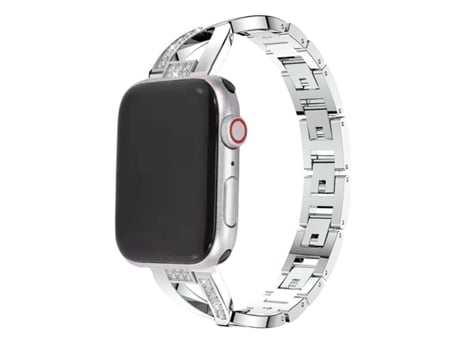 Correa Pulsera Acero Luxury para Apple Watch Series 6 44Mm Plateado